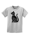 Every Day Is Caturday Cat Silhouette Childrens T-Shirt by TooLoud-Childrens T-Shirt-TooLoud-AshGray-X-Small-Davson Sales