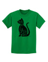 Every Day Is Caturday Cat Silhouette Childrens T-Shirt by TooLoud-Childrens T-Shirt-TooLoud-Kelly-Green-X-Small-Davson Sales