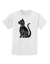 Every Day Is Caturday Cat Silhouette Childrens T-Shirt by TooLoud-Childrens T-Shirt-TooLoud-White-X-Small-Davson Sales