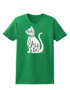 Every Day Is Caturday Cat Silhouette Womens Dark T-Shirt by TooLoud-Womens T-Shirt-TooLoud-Kelly-Green-X-Small-Davson Sales