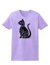 Every Day Is Caturday Cat Silhouette Womens T-Shirt by TooLoud-Womens T-Shirt-TooLoud-Lavender-X-Small-Davson Sales