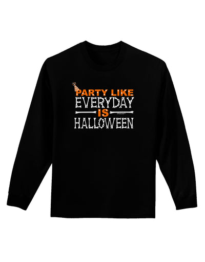 Everyday Is Halloween Adult Long Sleeve Dark T-Shirt-TooLoud-Black-Small-Davson Sales