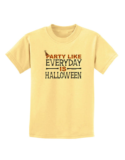 Everyday Is Halloween Childrens T-Shirt-Childrens T-Shirt-TooLoud-Daffodil-Yellow-X-Small-Davson Sales