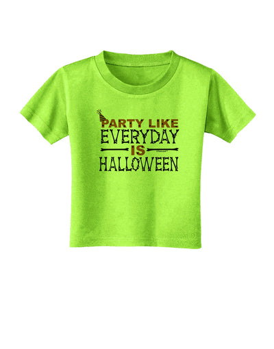 Everyday Is Halloween Toddler T-Shirt-Toddler T-Shirt-TooLoud-Lime-Green-2T-Davson Sales