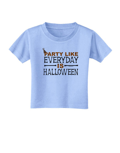 Everyday Is Halloween Toddler T-Shirt-Toddler T-Shirt-TooLoud-Aquatic-Blue-2T-Davson Sales