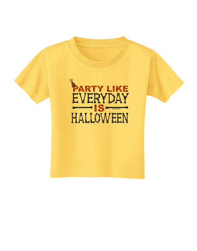 Everyday Is Halloween Toddler T-Shirt-Toddler T-Shirt-TooLoud-Yellow-2T-Davson Sales