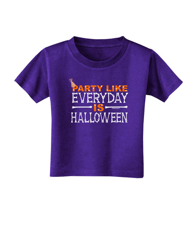 Everyday Is Halloween Toddler T-Shirt Dark-Toddler T-Shirt-TooLoud-Purple-2T-Davson Sales