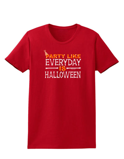 Everyday Is Halloween Womens Dark T-Shirt-TooLoud-Red-X-Small-Davson Sales