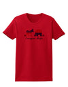 Everyone Poops Donkey Elephant Womens T-Shirt-Womens T-Shirt-TooLoud-Red-X-Small-Davson Sales