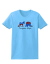 Everyone Poops Donkey Elephant Womens T-Shirt-Womens T-Shirt-TooLoud-Aquatic-Blue-X-Small-Davson Sales