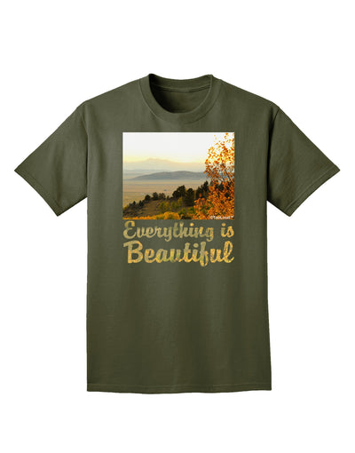 Everything is Beautiful - Sunrise Adult Dark T-Shirt-Mens T-Shirt-TooLoud-Military-Green-Small-Davson Sales