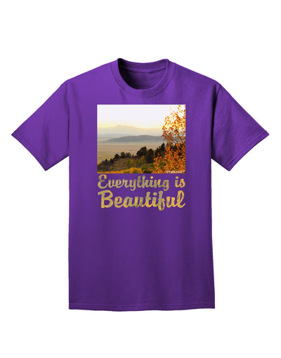 Everything is Beautiful - Sunrise Adult Dark T-Shirt-Mens T-Shirt-TooLoud-Purple-Small-Davson Sales