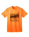 Everything is Beautiful - Sunrise Adult T-Shirt-Mens T-Shirt-TooLoud-Neon-Orange-Small-Davson Sales