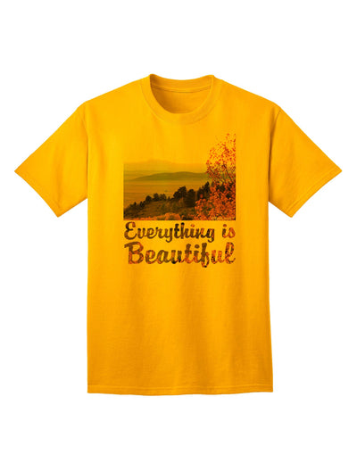 Everything is Beautiful - Sunrise Adult T-Shirt-Mens T-Shirt-TooLoud-Gold-Small-Davson Sales