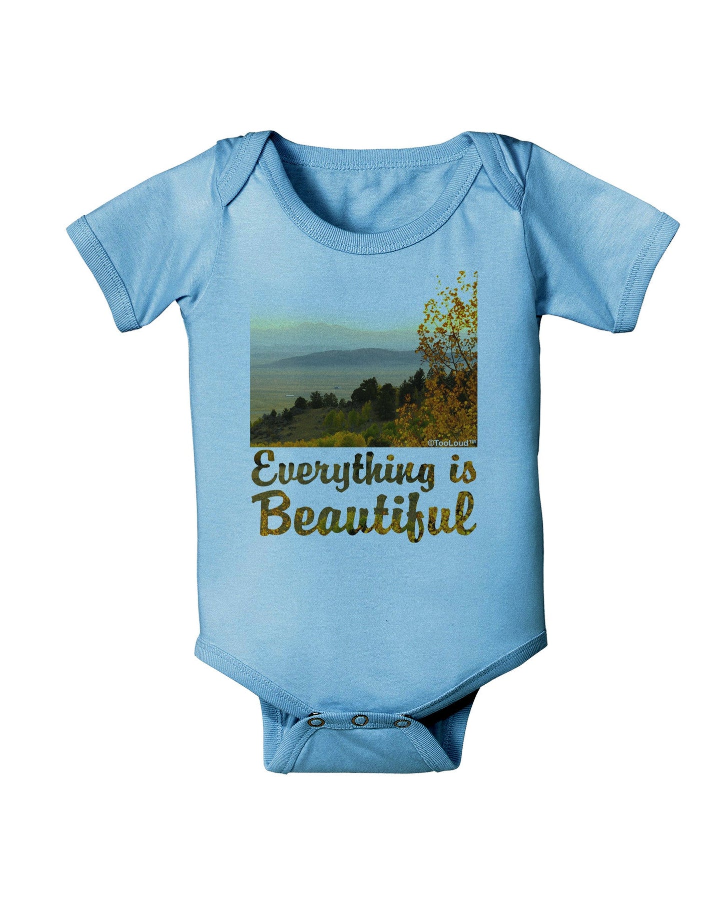 Everything is Beautiful - Sunrise Baby Romper Bodysuit by-Baby Romper-TooLoud-LightBlue-06-Months-Davson Sales