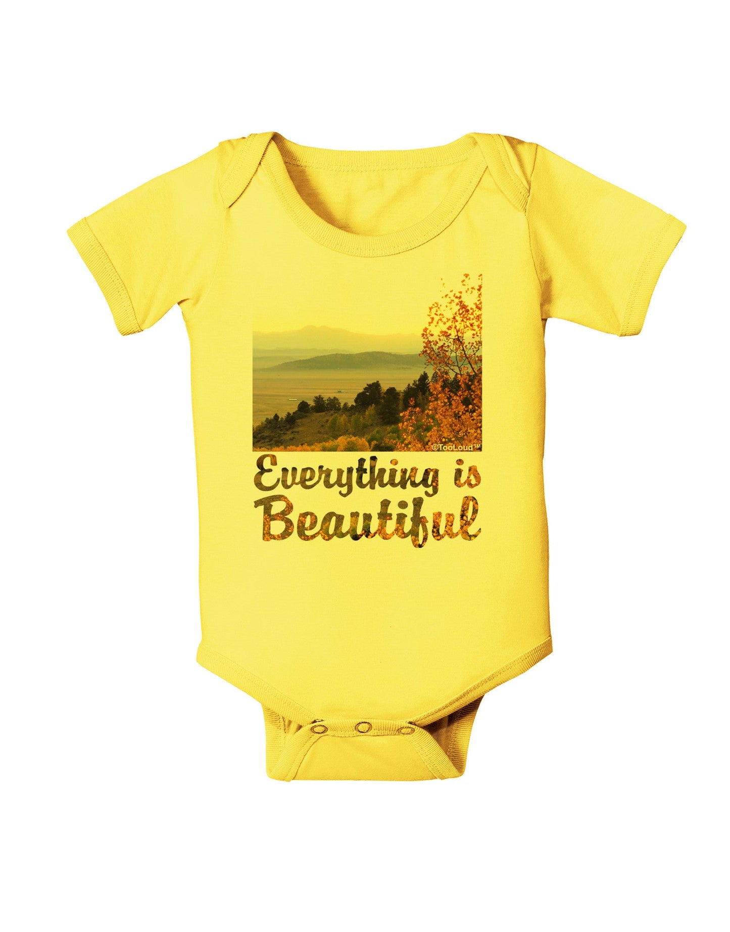 Everything is Beautiful - Sunrise Baby Romper Bodysuit by-Baby Romper-TooLoud-Yellow-06-Months-Davson Sales