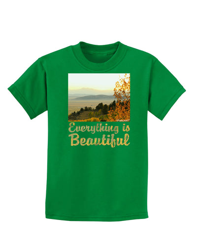 Everything is Beautiful - Sunrise Childrens Dark T-Shirt-Childrens T-Shirt-TooLoud-Kelly-Green-X-Small-Davson Sales