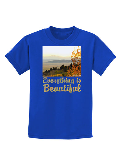 Everything is Beautiful - Sunrise Childrens Dark T-Shirt-Childrens T-Shirt-TooLoud-Royal-Blue-X-Small-Davson Sales