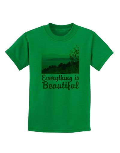 Everything is Beautiful - Sunrise Childrens T-Shirt-Childrens T-Shirt-TooLoud-Kelly-Green-X-Small-Davson Sales