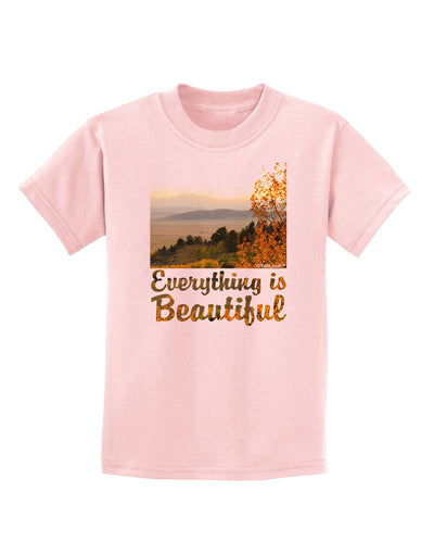 Everything is Beautiful - Sunrise Childrens T-Shirt-Childrens T-Shirt-TooLoud-PalePink-X-Small-Davson Sales