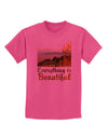 Everything is Beautiful - Sunrise Childrens T-Shirt-Childrens T-Shirt-TooLoud-Sangria-X-Small-Davson Sales