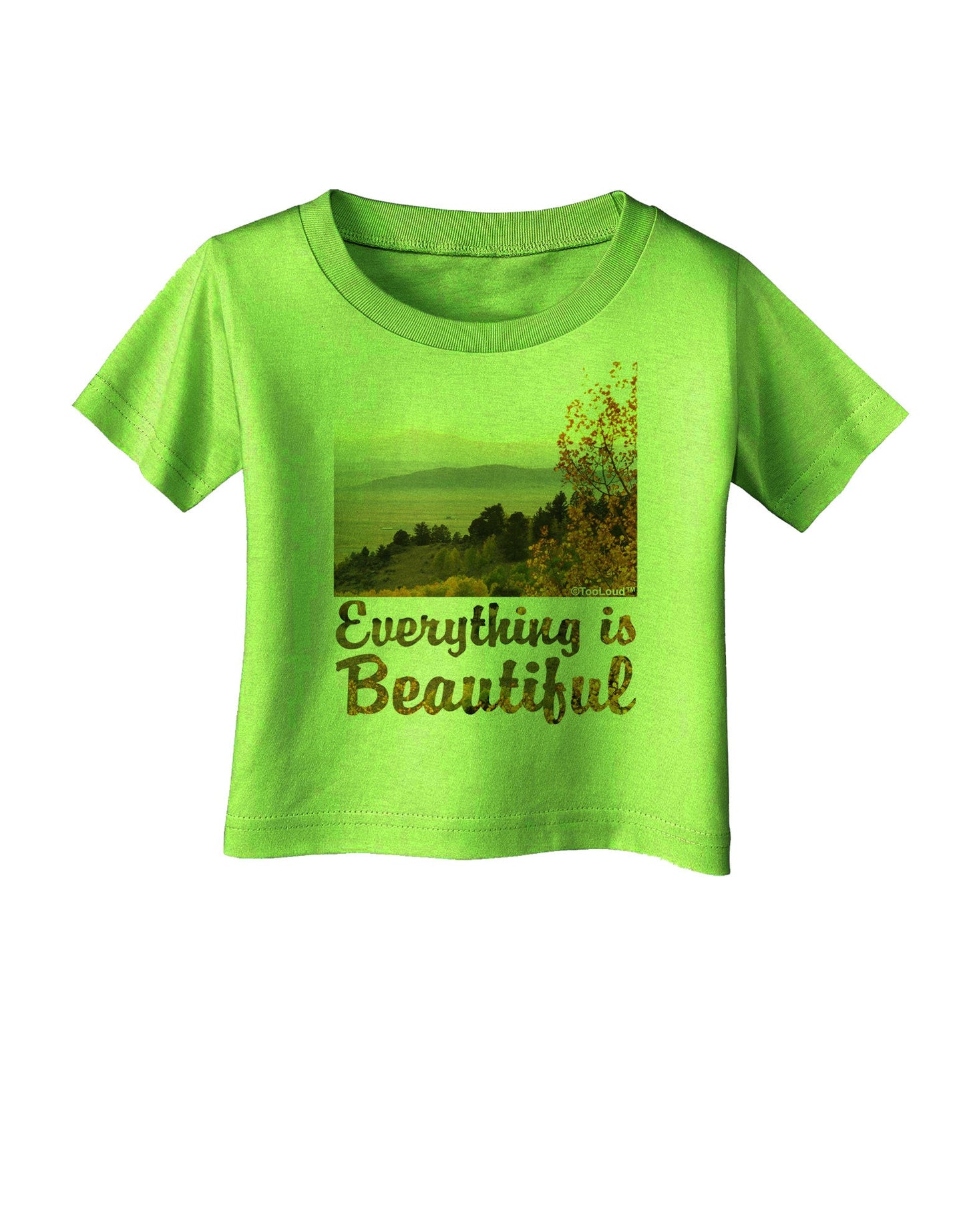 Everything is Beautiful - Sunrise Infant T-Shirt-Infant T-Shirt-TooLoud-Lime-Green-06-Months-Davson Sales
