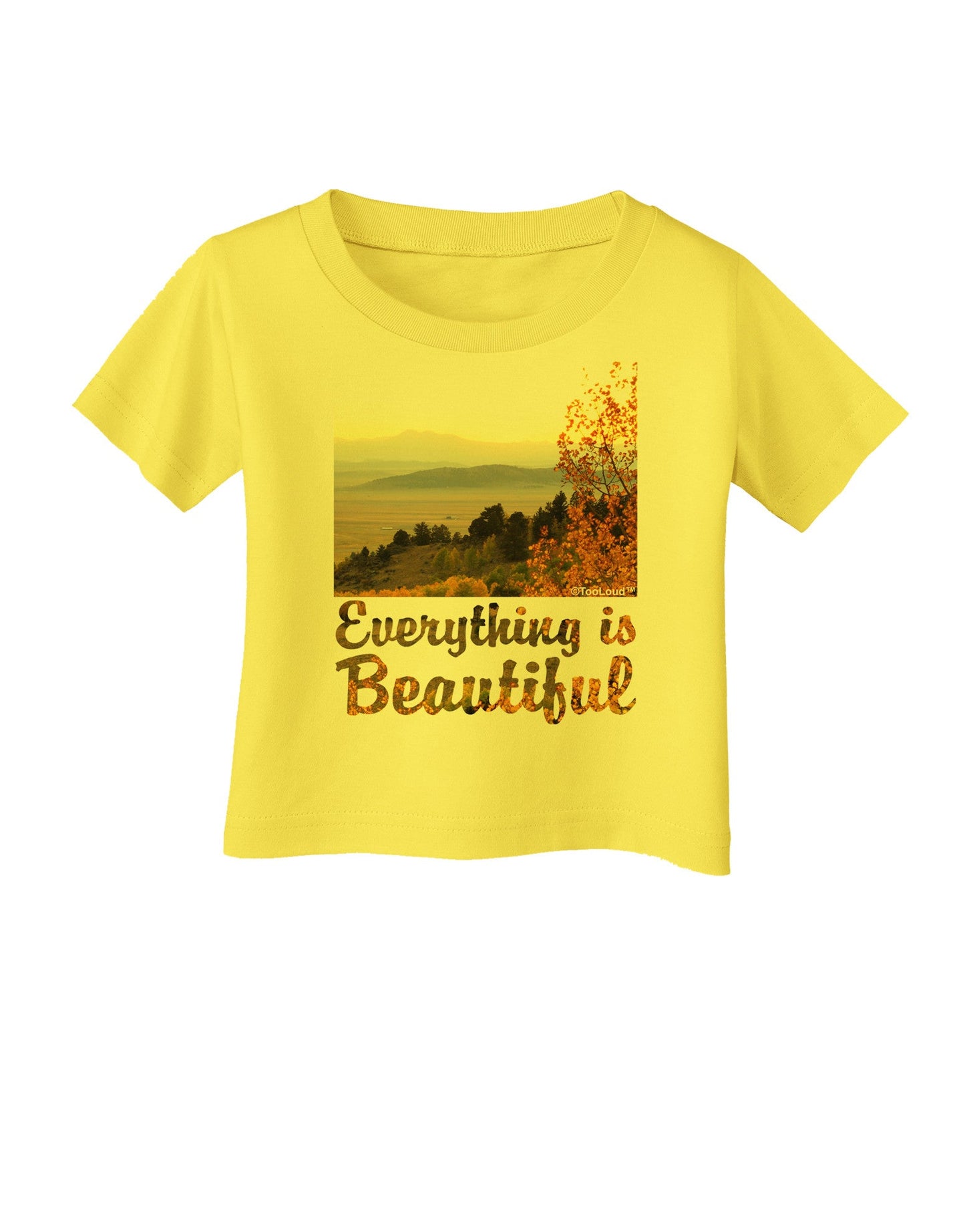 Everything is Beautiful - Sunrise Infant T-Shirt-Infant T-Shirt-TooLoud-Yellow-06-Months-Davson Sales