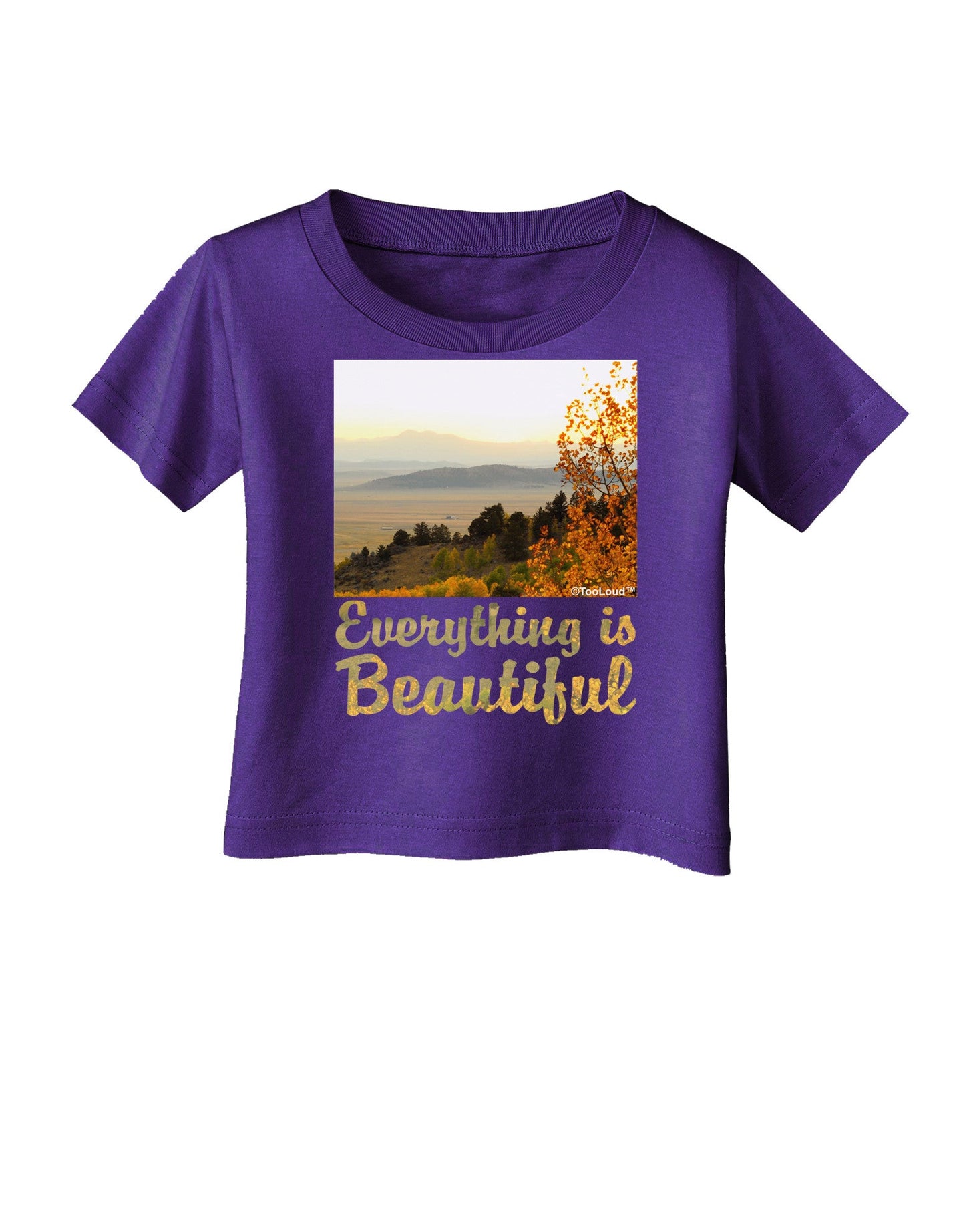 Everything is Beautiful - Sunrise Infant T-Shirt Dark by-Infant T-Shirt-TooLoud-Purple-06-Months-Davson Sales