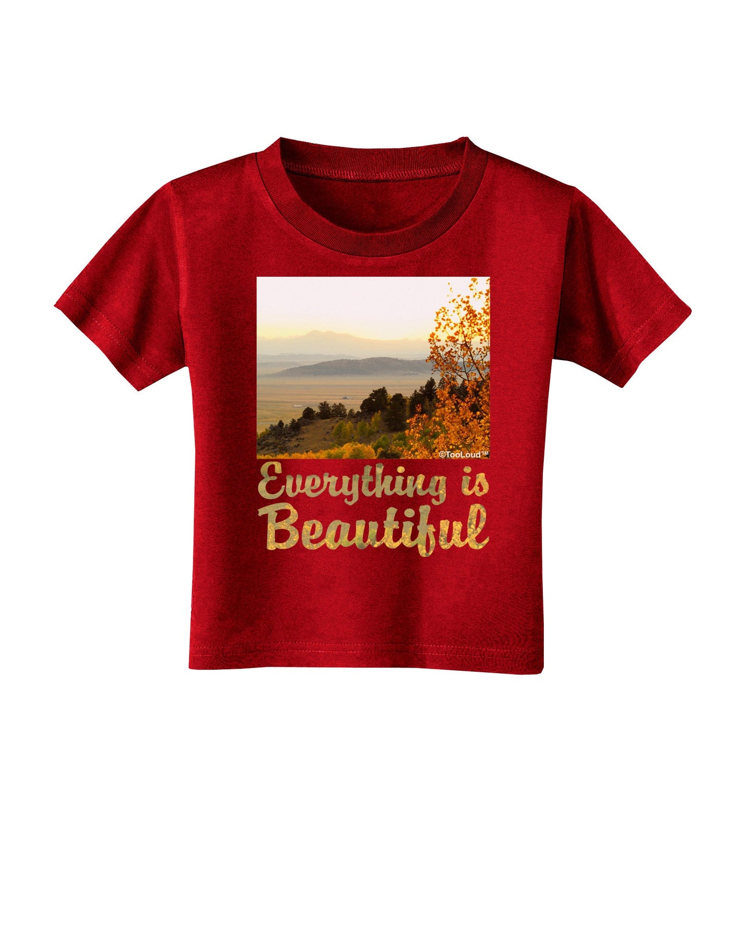 Everything is Beautiful - Sunrise Toddler T-Shirt Dark by-Toddler T-Shirt-TooLoud-Red-2T-Davson Sales