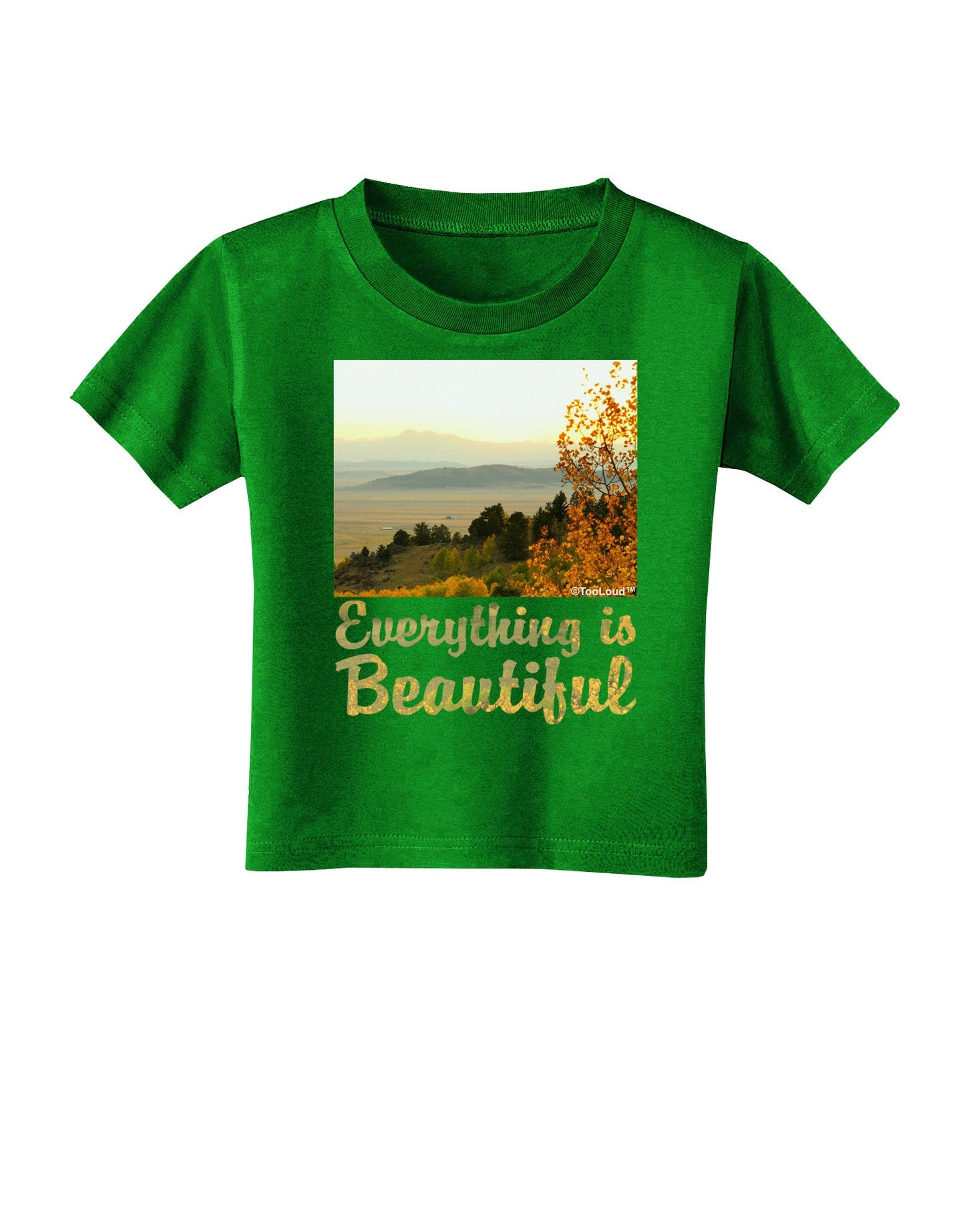 Everything is Beautiful - Sunrise Toddler T-Shirt Dark by-Toddler T-Shirt-TooLoud-Clover-Green-2T-Davson Sales
