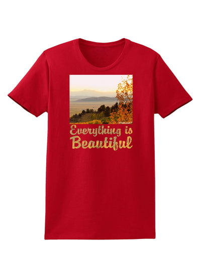 Everything is Beautiful - Sunrise Womens Dark T-Shirt-TooLoud-Red-X-Small-Davson Sales