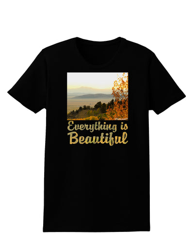 Everything is Beautiful - Sunrise Womens Dark T-Shirt-TooLoud-Black-X-Small-Davson Sales