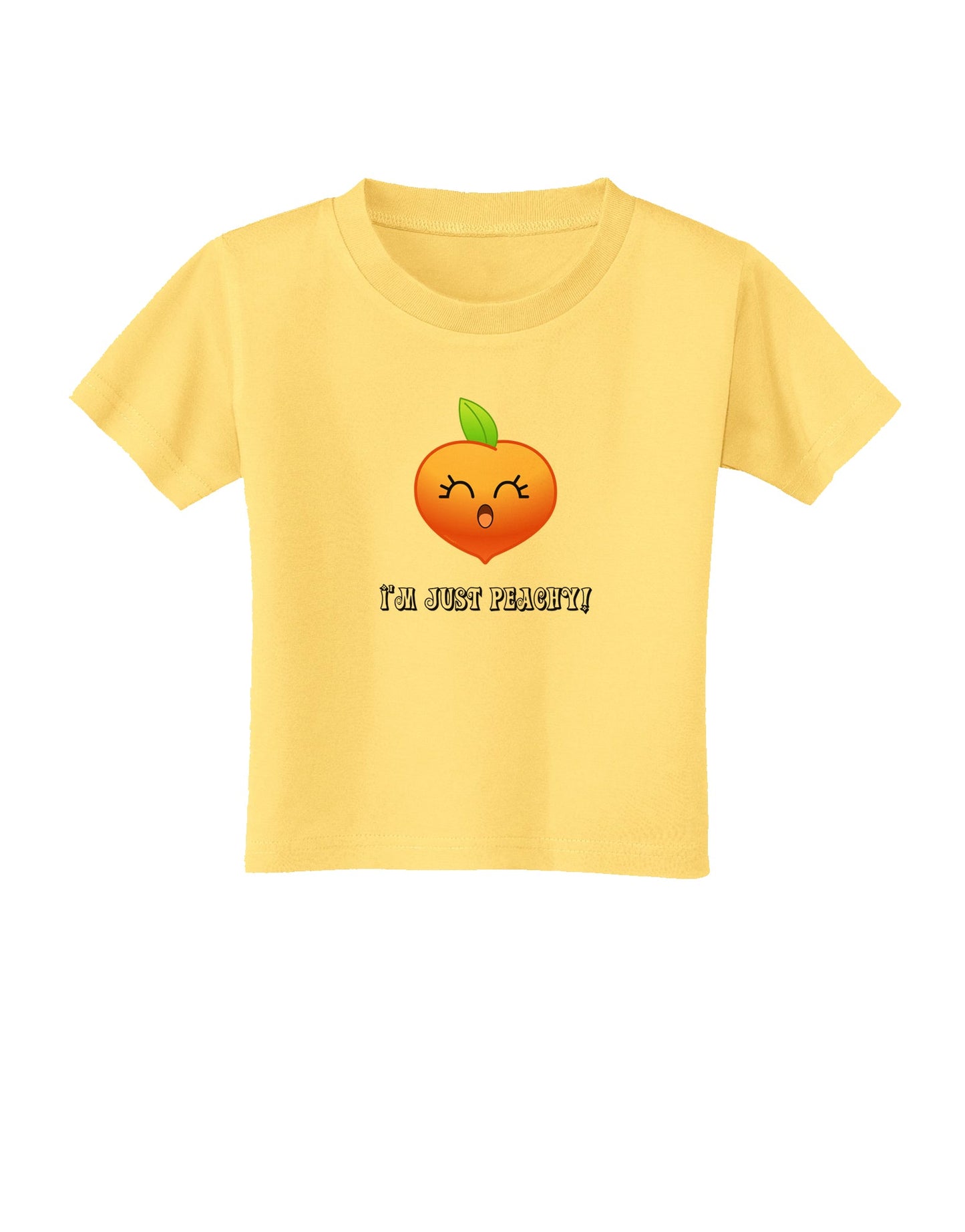 Everything is Peachy Toddler T-Shirt-Toddler T-Shirt-TooLoud-Daffodil-Yellow-2T-Davson Sales
