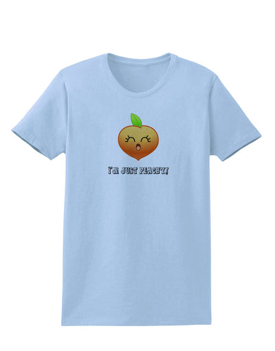 Everything is Peachy Womens T-Shirt-Womens T-Shirt-TooLoud-Light-Blue-X-Small-Davson Sales