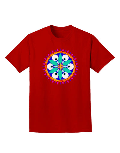 Evil Eye Protection Mandala Adult Dark T-Shirt-Mens T-Shirt-TooLoud-Red-Small-Davson Sales