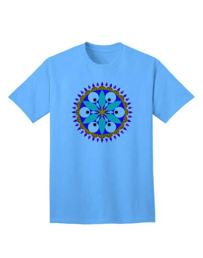 Evil Eye Protection Mandala Adult T-Shirt-Mens T-Shirt-TooLoud-Aquatic-Blue-Small-Davson Sales