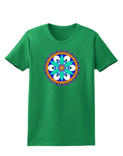 Evil Eye Protection Mandala Womens Dark T-Shirt-TooLoud-Kelly-Green-X-Small-Davson Sales