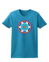 Evil Eye Protection Mandala Womens Dark T-Shirt-TooLoud-Turquoise-X-Small-Davson Sales