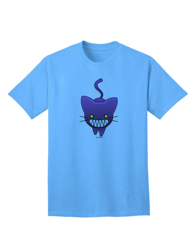 Evil Kitty Adult T-Shirt-unisex t-shirt-TooLoud-Aquatic-Blue-Small-Davson Sales