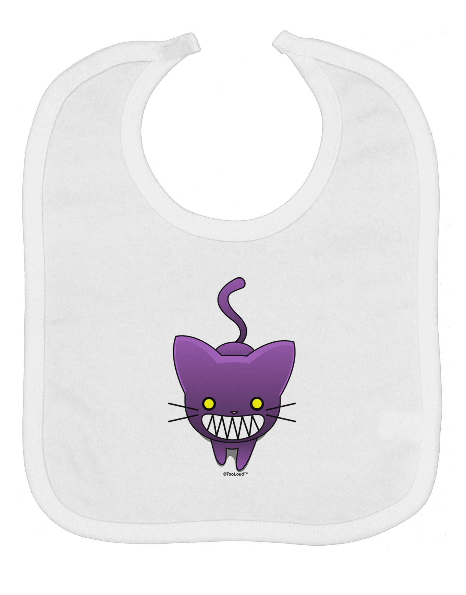 Evil Kitty Baby Bib