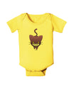Evil Kitty Baby Romper Bodysuit-Baby Romper-TooLoud-Yellow-06-Months-Davson Sales