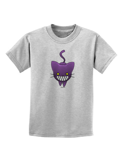 Evil Kitty Childrens T-Shirt-Childrens T-Shirt-TooLoud-AshGray-X-Small-Davson Sales