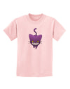 Evil Kitty Childrens T-Shirt-Childrens T-Shirt-TooLoud-PalePink-X-Small-Davson Sales