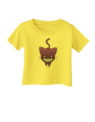 Evil Kitty Infant T-Shirt-Infant T-Shirt-TooLoud-Yellow-06-Months-Davson Sales