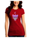 Evil Kitty Juniors Petite Crew Dark T-Shirt-T-Shirts Juniors Tops-TooLoud-Red-Juniors Fitted Small-Davson Sales