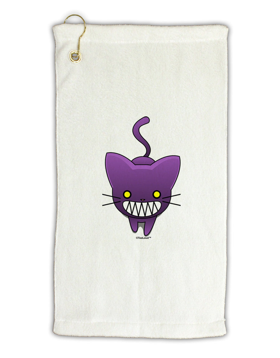 Evil Kitty Micro Terry Gromet Golf Towel 16 x 25 inch-Golf Towel-TooLoud-White-Davson Sales