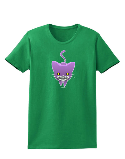 Evil Kitty Womens Dark T-Shirt-TooLoud-Kelly-Green-X-Small-Davson Sales