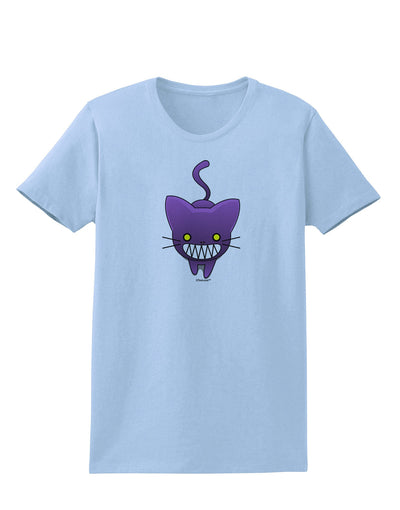 Evil Kitty Womens T-Shirt-Womens T-Shirt-TooLoud-Light-Blue-X-Small-Davson Sales