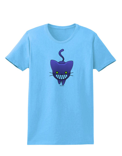 Evil Kitty Womens T-Shirt-Womens T-Shirt-TooLoud-Aquatic-Blue-X-Small-Davson Sales