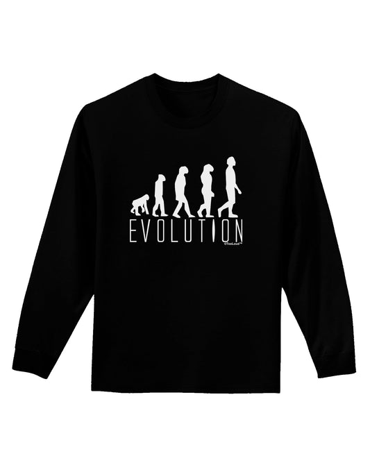 Evolution of Man Adult Long Sleeve Dark T-Shirt by TooLoud-TooLoud-Black-Small-Davson Sales